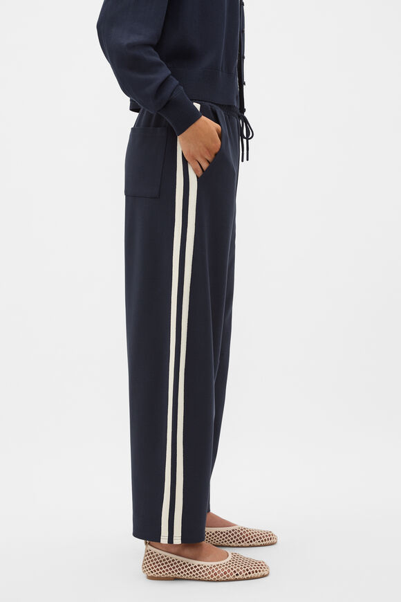 Side Stripe Barrel Leg Pant  Twilight Blue  hi-res