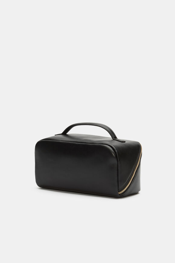 Zip Around Cosmetic Case  Black  hi-res