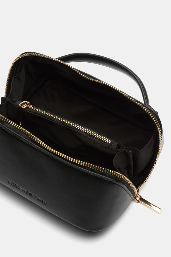 Zip Around Cosmetic Case Small  Black  hi-res