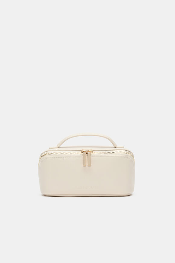 Zip Around Cosmetic Case Small  Stone  hi-res