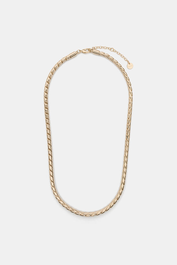 Twist Chain Necklace  Gold  hi-res