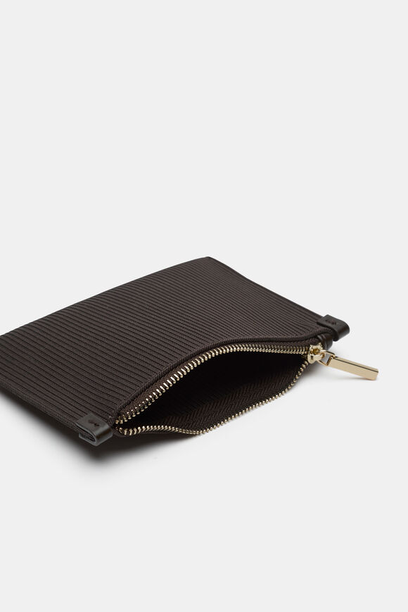 Knit Zip Purse  Coffee Bean  hi-res
