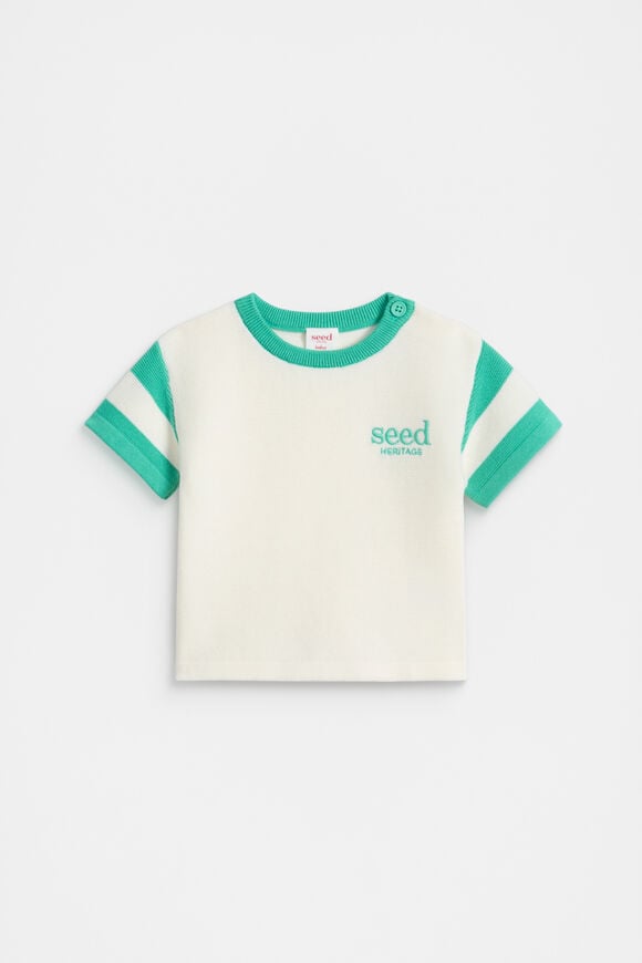 Logo Knit Tee  Classic Cream  hi-res