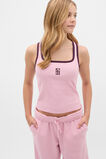 Square Neck Logo Tank  Rose Pink  hi-res