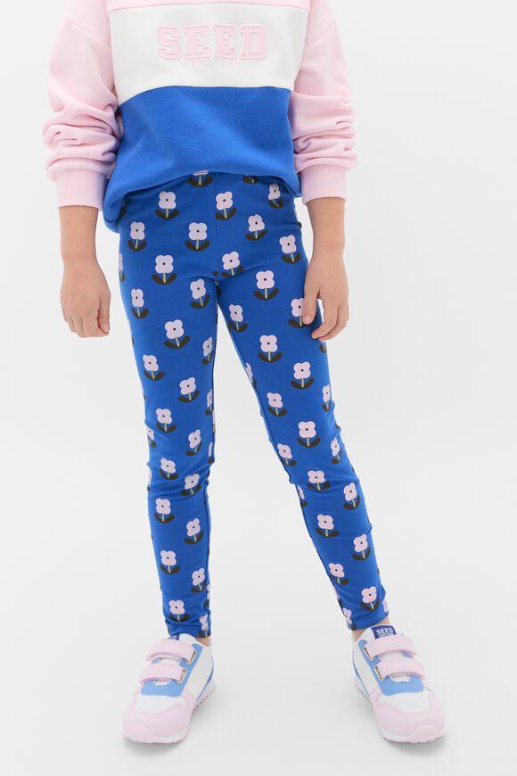 Floral Legging  Cobalt  hi-res