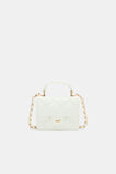 Mini Quilted Top Handle Bag  Classic Cream  hi-res