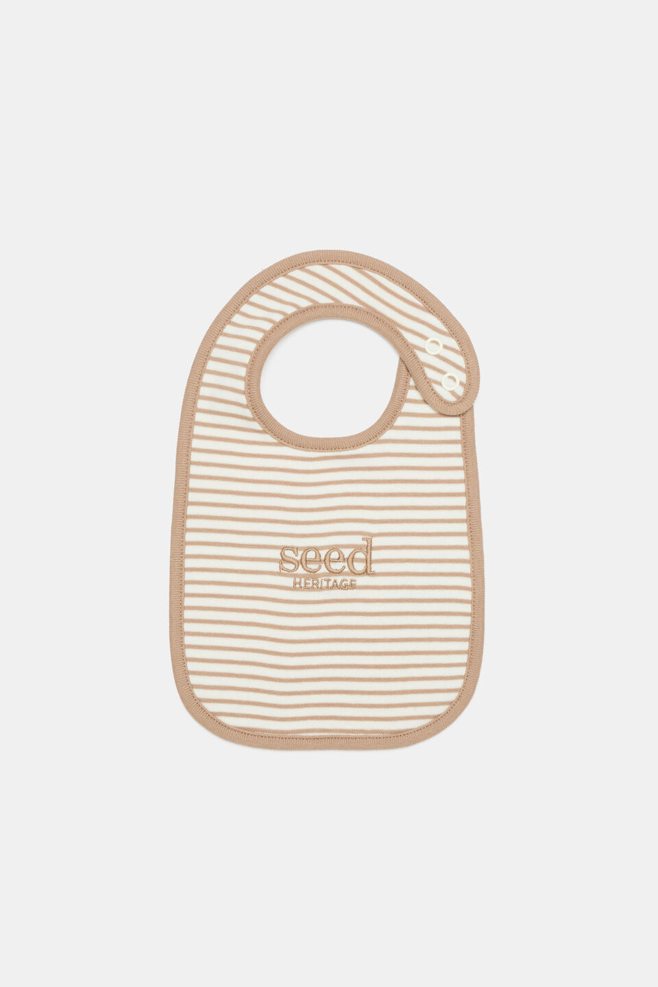 Logo Stripe Bib  Acorn Stripe