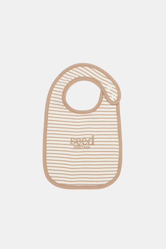 Logo Stripe Bib  Acorn Stripe  hi-res