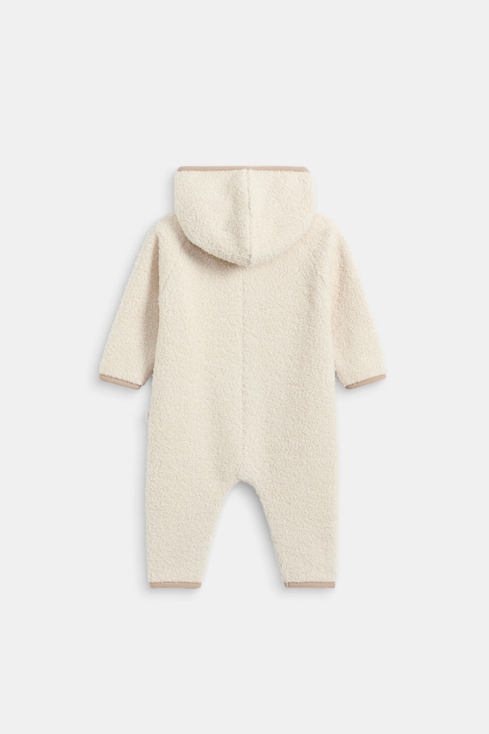 Teddy Zip Coverall  Oat
