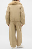Faux Fur Collar Jacket  Caramel Clay  hi-res
