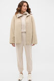 Fleece Zip Through Jacket  Wheat Marle  hi-res