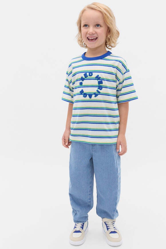 Multi Stripe Logo Tee  Multi Stripe  hi-res