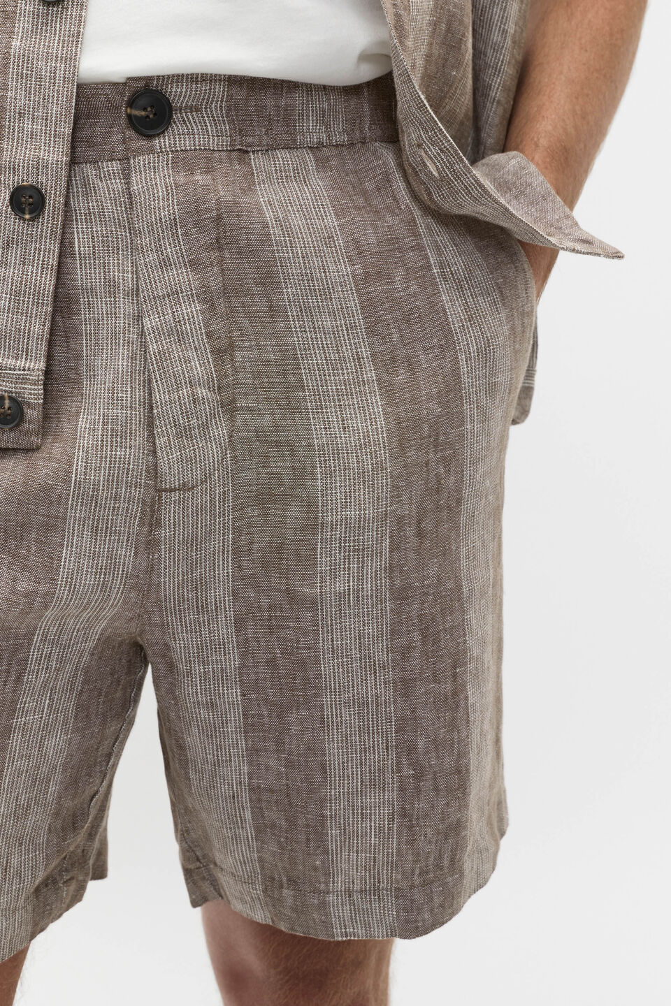 Linen Short  Cocoa