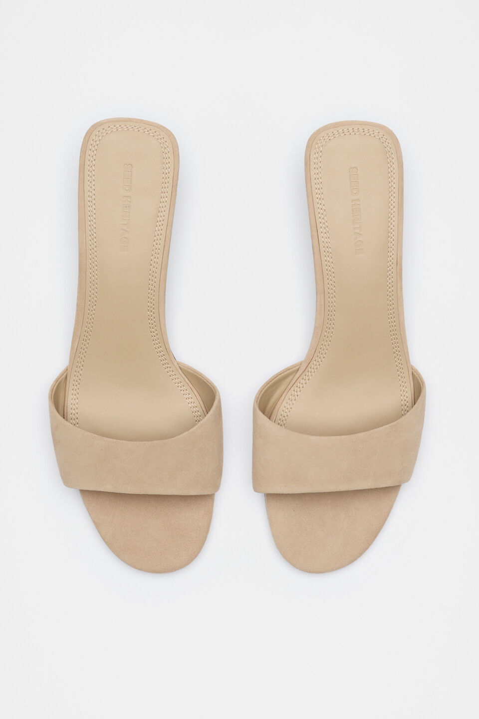 Saige Wedge  Iced Latte Suede