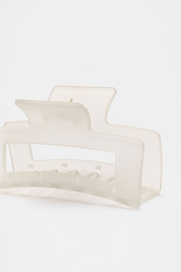 Rectangle Hair Claw  Oat  hi-res