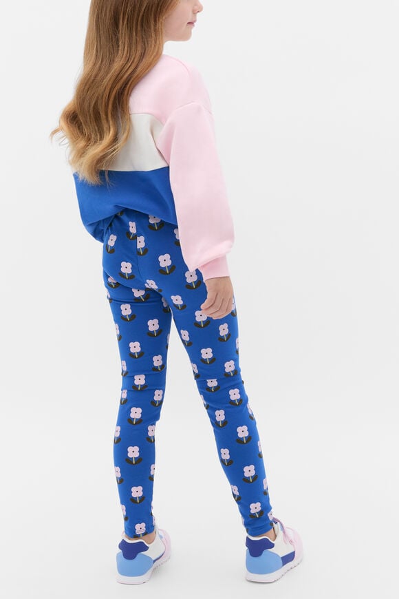 Floral Legging  Cobalt  hi-res