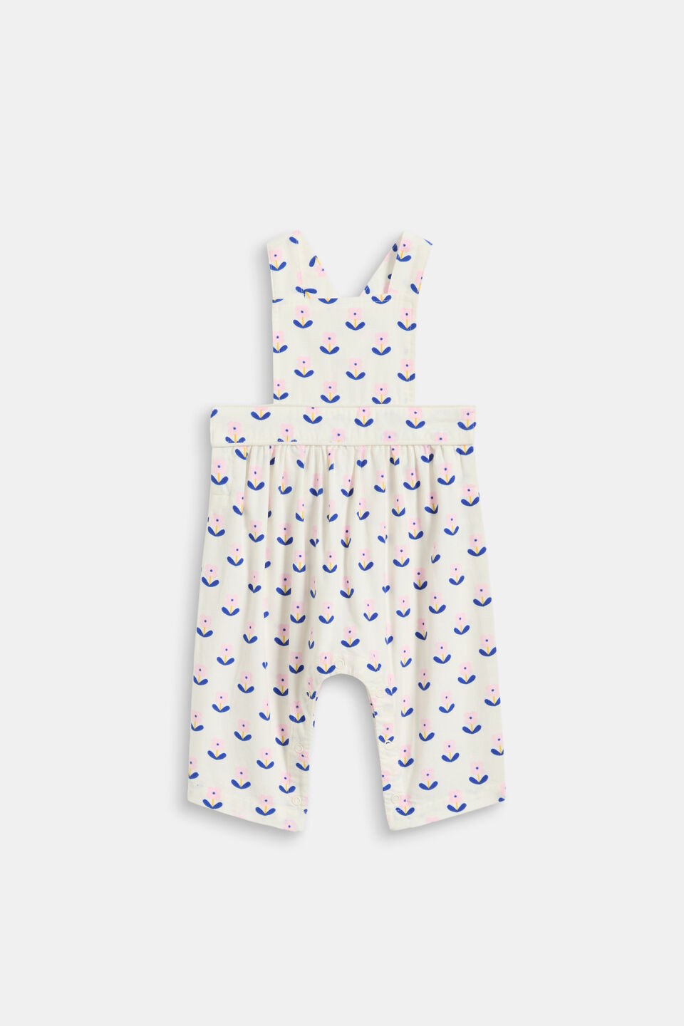 Cord Floral Overall  Classic Cream
