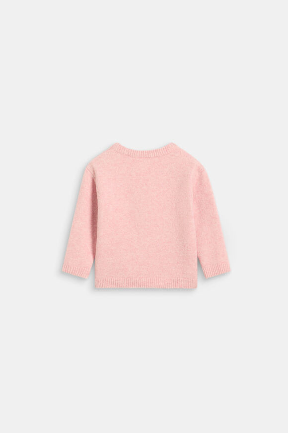 Leaf Knit Cardigan  Blush Pink Marle  hi-res