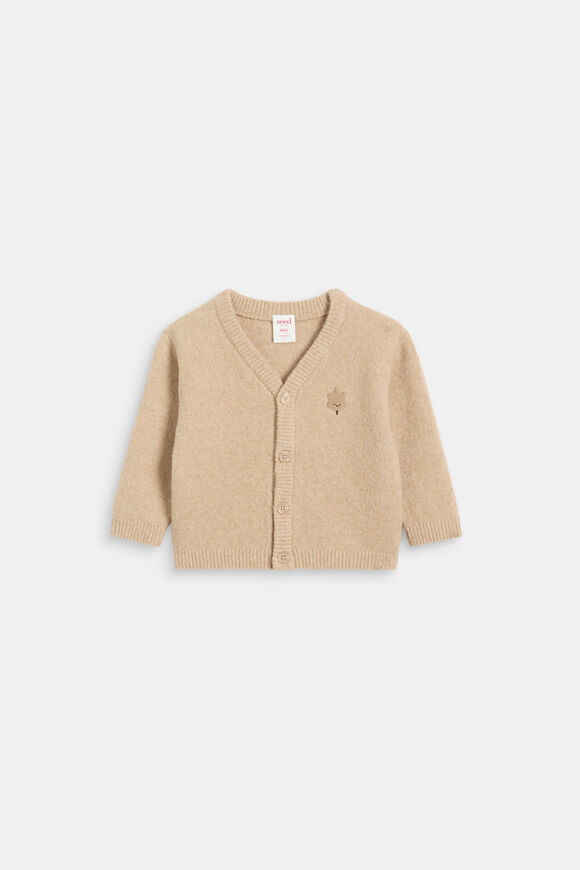 Leaf Knit Cardigan  Nutmeg Marle  hi-res