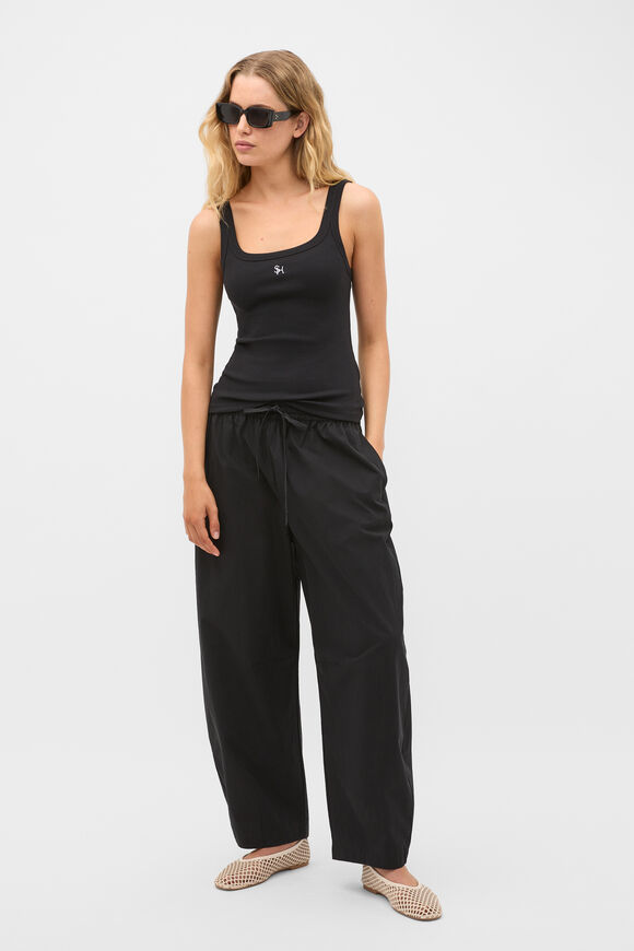 Core Heritage Rib Tank  Black  hi-res