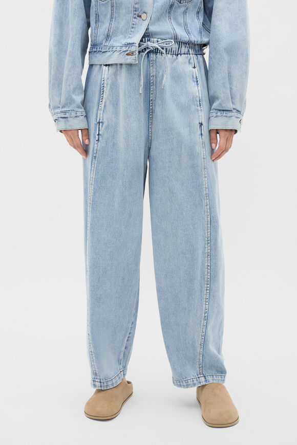 Denim Barrel Leg Jogger  Breeze Blue Wash  hi-res