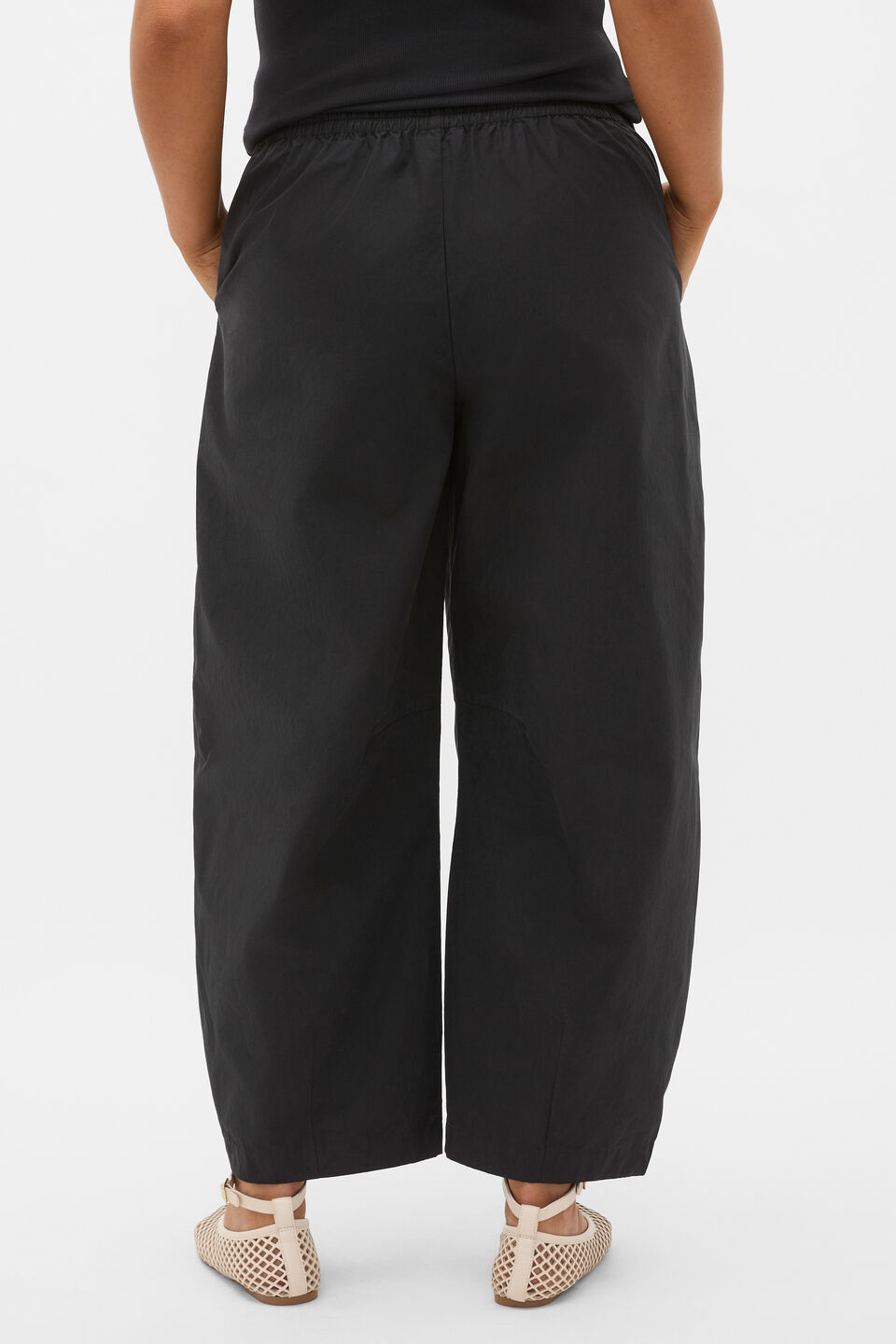 Cotton Elasticated Pant  Black