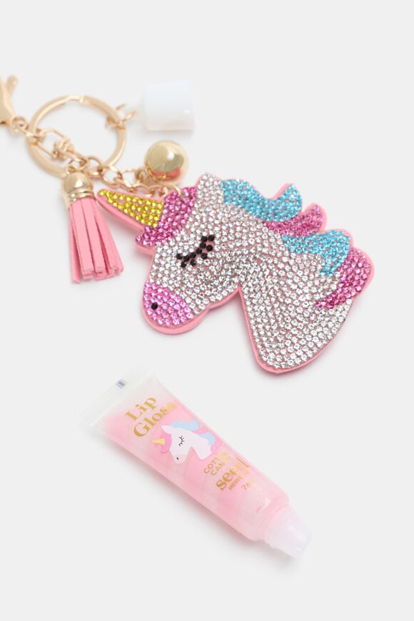 Lip Gloss Keyring  Unicorn  hi-res