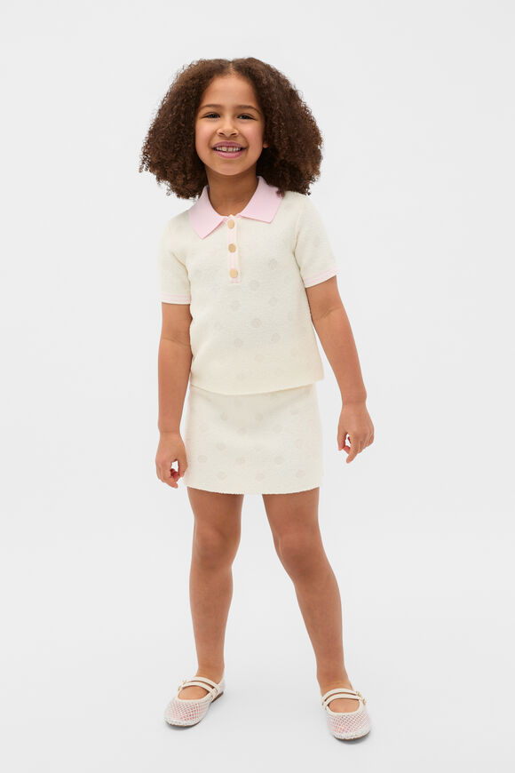 Spot Knit Skirt  Classic Cream  hi-res