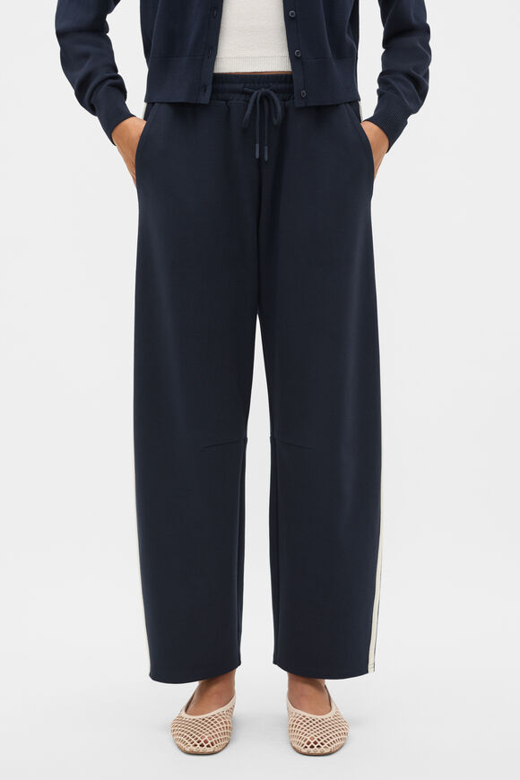 Side Stripe Barrel Leg Pant  Twilight Blue  hi-res