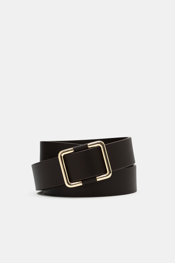 Naomi Leather Hip Belt  Chocolate  hi-res