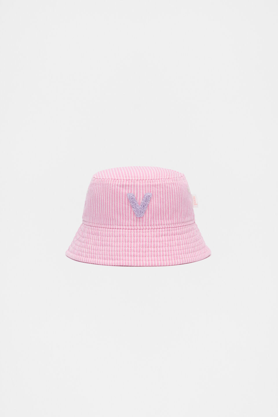 Pink Mini Initial Bucket Hat  V