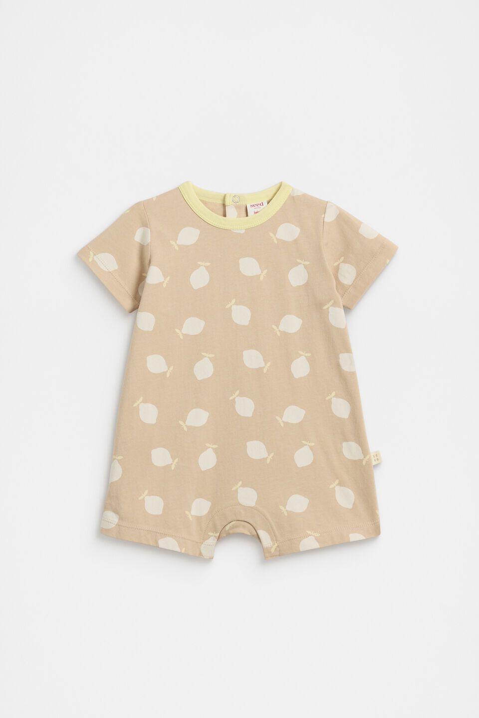 Lemon Tee Romper  Ecru