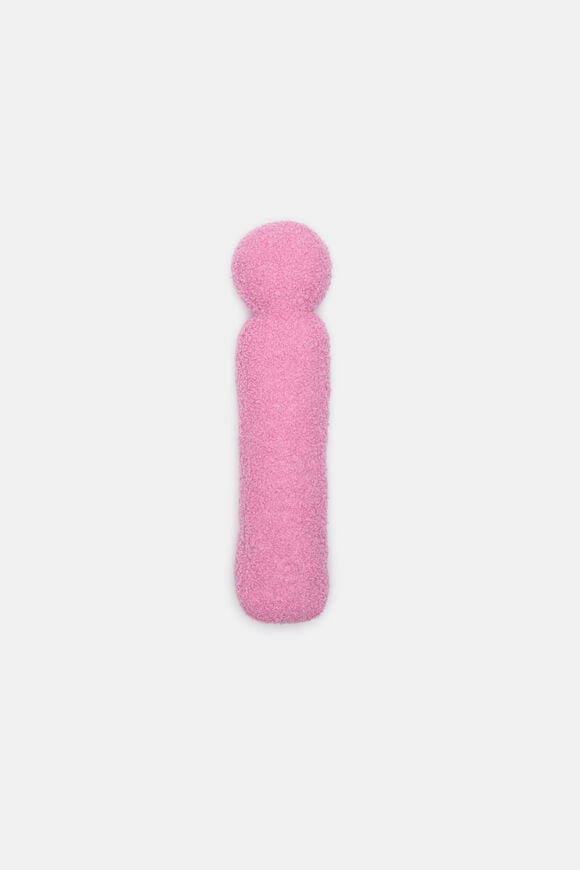 Pink Boucle Initial Cushion  I  hi-res