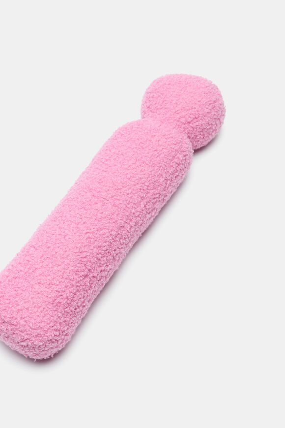 Pink Boucle Initial Cushion  I  hi-res