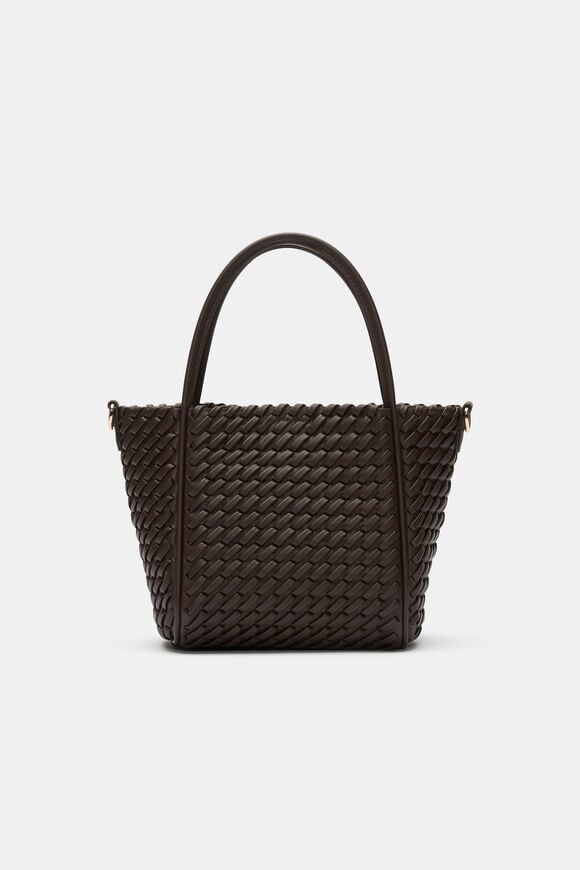 Woven Mini Crossbody Bag  Chocolate  hi-res