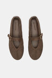 Mara Crochet Ballet Flat  Chestnut  hi-res