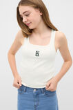 Square Neck Logo Tank  Classic Cream  hi-res