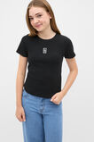 Logo Rib Tee  Black  hi-res