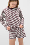 Stripe Pull On Short  Mulberry  hi-res