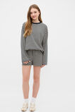 Stripe Pull On Short  New Navy  hi-res