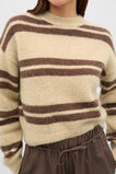 Lofty Stripe Relaxed Knit  Cashew Stripe  hi-res