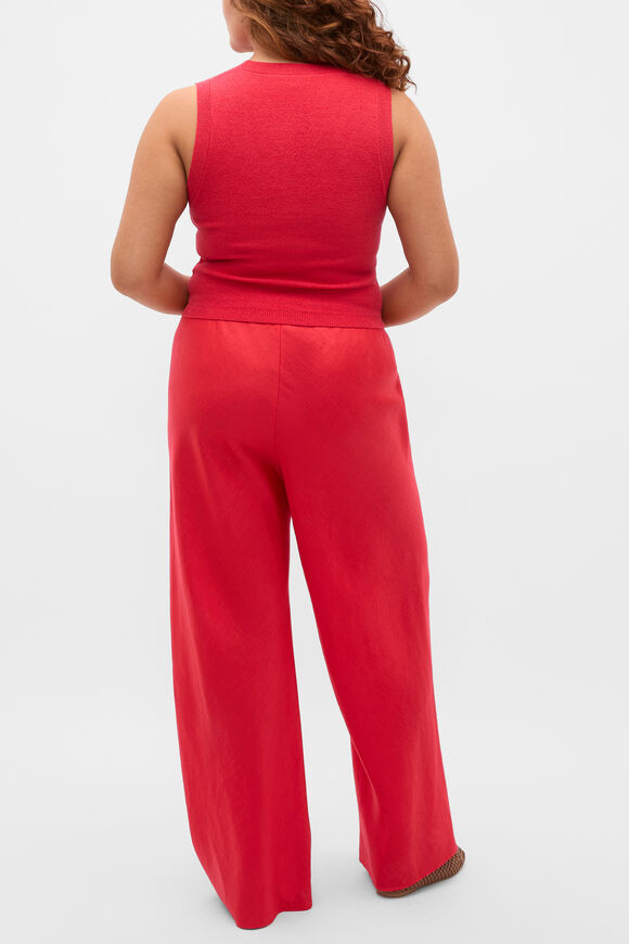 Boucle Knit Tank  Chilli Red  hi-res