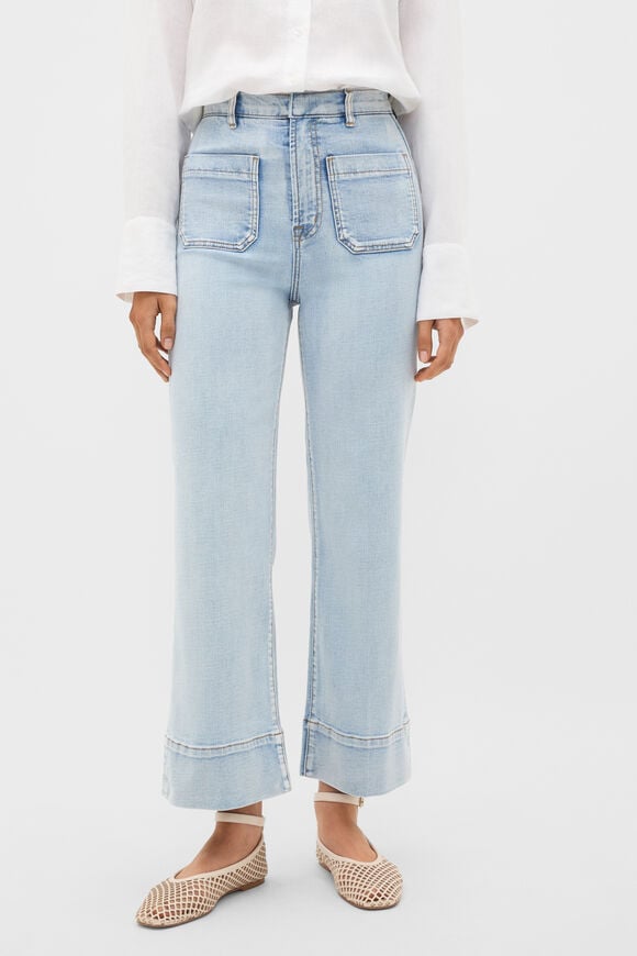Core Wide Leg Pocket Jean  Pacific Wash  hi-res