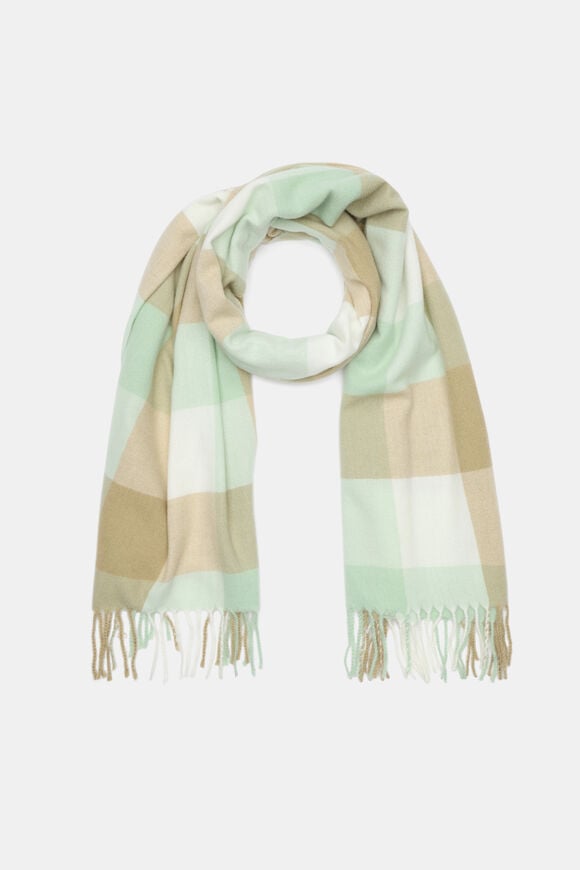Check Scarf  Soft Moss  hi-res