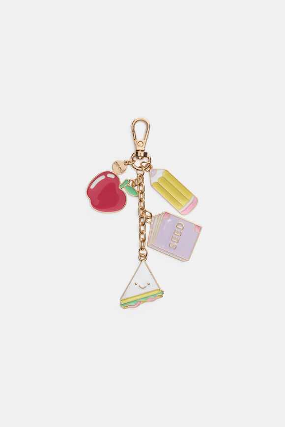 Back to School Bag Charm  Multi  hi-res