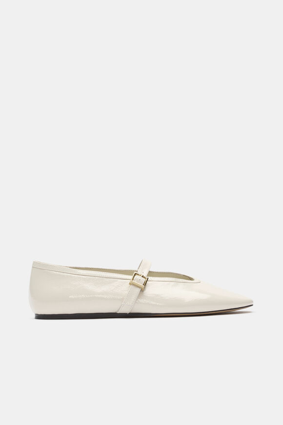 Arlo Ballet Flat  Cream Patent  hi-res
