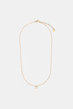Gold Alphabet Necklace  H  hi-res