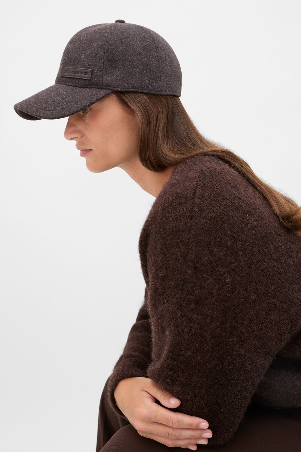 Felt Cap  Coffee Bean
