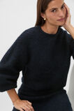 Luxe Fluffy Crop Knit  Twilight Blue  hi-res