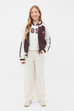Zip Up Knit Bomber  Mulberry  hi-res